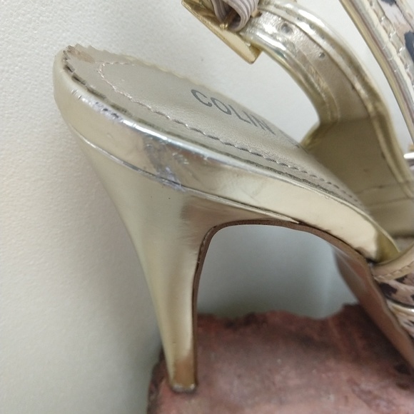 Colin Stuart Leopard kitty Heels Pumps - Picture 3 of 6